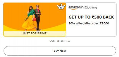 Get Flat ₹500 Off on (10% offer) Minimum order: ₹3000