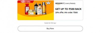 Get Flat ₹500 On 20% offer, Min order: ₹800