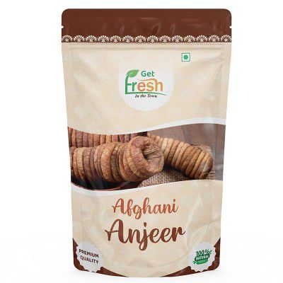 GET FRESH Afghani Anjeer Figs Afghanistan Dry Anjir Dried Figs Dry Fruits Rich Source of Fibre Calcium Iron for Good Immunity (Pack of 1kg)