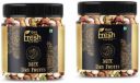 Get Fresh Dry Fruits Nut Mix Black & Green Raisin, Almonds, Cashews, Apricots, Pistachios, Walnuts (2 x 500 g)...