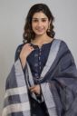 Get smart wear  Women Pure Cotton, Khadi Cotton Kurta Pant Dupatta Set...
