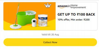 Get Upto ₹100 Back On Min order: ₹200