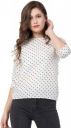 GF and BF Casual Regular Sleeves Printed Women White Top...