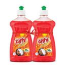 Giffy Liquid Dish Wash Gel 500ml Pack of 2 with Turbo Boosters...