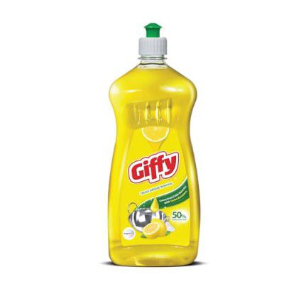 Giffy Liquid Dish Wash Gel 750ml with Active Salt & Lemon
