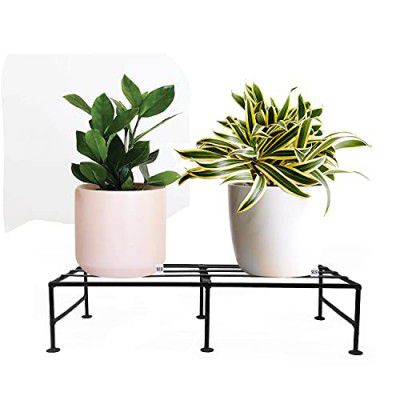 GIG Handicrafts? Modern stand is showcasing multiple pots and plant holders simultaneously. It provides a visually appealing and organized way to display your favorite greenery 45 cm x 11 cm x 20 cm B
