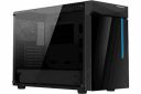 GIGABYTE C200G CASE with Tempered Side Glass Panel and Front RGB Light on Black Tempered Glass at Front Panel (133353)...