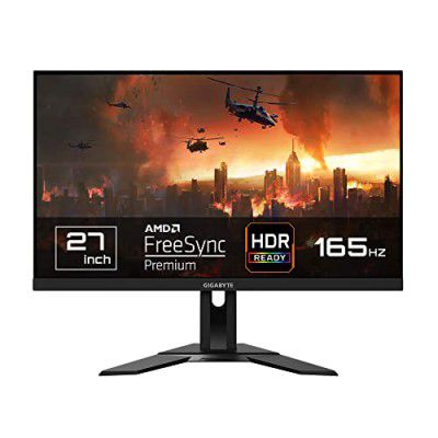 GIGABYTE G27F 27" 165Hz (170Hz OC) 1080P Gaming Monitor, 1920 x 1080 SS IPS Display, 1ms (MPRT) Response Time, 90% DCI-P3 /130% sRGB, FreeSync Premium, Black