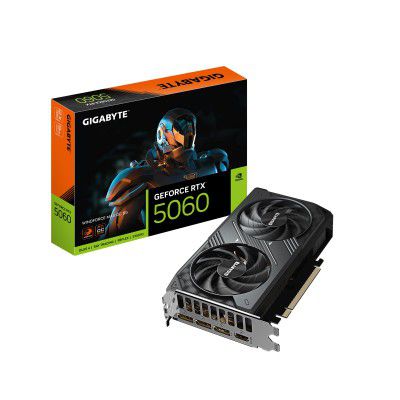 GIGABYTE GeForce RTX 5060 WINDFORCE MAX OC 8GB GDDR7, PCIe 5.0 Graphics Card – Blackwell DLSS 4