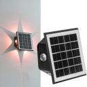 Gigawatts 6 LED Solar Wall Light On/Off Botton & 1.5Ah Battery Water Resistant (Set of 1, RGB)...