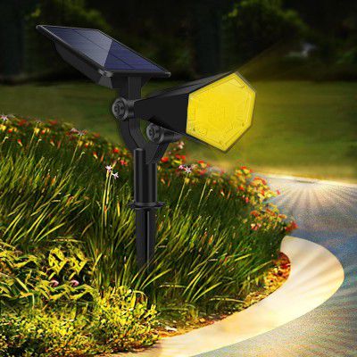 GIGAWATTS GW-213RGB 10 LEDs RGBW+APP Wireless Solar Spotlight (2 Light with Remote)