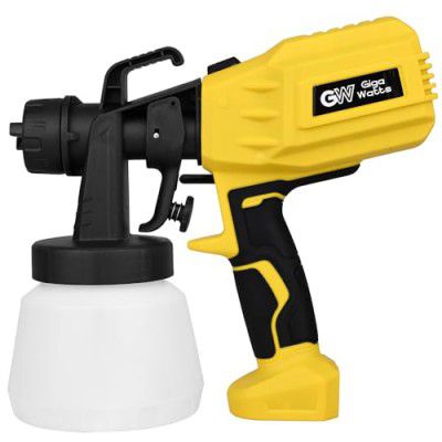 GIGAWATTS GW003GS 400W Electric Paint Sprayer Gun 800 ml Capacity 600 ml/min High-Pressure Spraying Machine for Painting Cars, Wood, Furniture, Wall and Woodworking