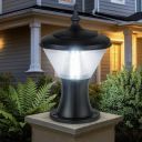 Gigawatts GWSRW-02 Outdoor Gate Light – 12W Integrated Light 101% Rust & Waterproof Polycarbonate, ABS, PP Piller Lamp Base Mount Black Exterior Fixture for Garden, Boundary & Home Entrance...