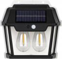 GIGAWATTS Outdoor Solar Wall Light Motion Sensor Wireless Auto Chargeable Dusk to Dawn Exterior Sconce Security Lamps (Warm Light, Pack of 1)...