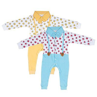 Gigiltogs Onesies and Rompers | Dress | Jumpsuit Dress for Baby Boys & Girls (Pack of 2)