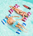 Gikvni 4 in-1 Inflatable Pool Float Swimming Pool Lounger Multi-Purpose Pool Hammock Inflatable Float Bed (Pack of 2)...