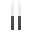Gildermen Cosmetic Polishing Sandpaper Strip Bar Buffer Nail Filer for Women and Men (Grey)- Pack of 2...