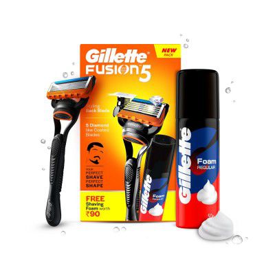Gillette Fusion Manual Razor for Men for Perfect Shave, 50g