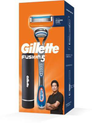 Gillette Fusion Razor (Sachin Tendulkars Pack) with Hygiene Case