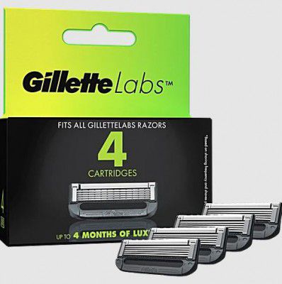 Big Basket Loot : Gillette Labs Razor Shaving Blades/Cartridges For Men, 4 pcs