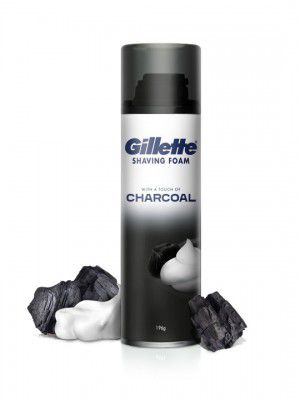 Gillette Men Pre-Shave Foam with Charcoal - 196g