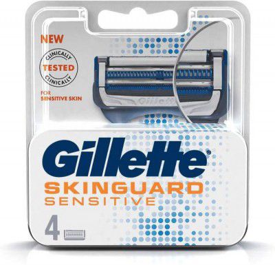 Gillette Skinguard Minimum Contact Shaving Cartridges with Precision Blade  (Pack of 4)