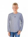 Gini & Jony Boys Grey Solid Knits T-Shirt Full Sleeves...