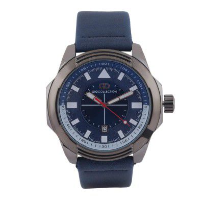 Gio Collection Analog Blue Dial Men's Watch