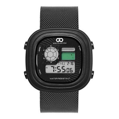 Gio Collection Analogue Black Dial Watch for Men G3027-22