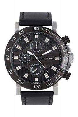 Giordano Analog Black Dial Mens Watch-R1215-02