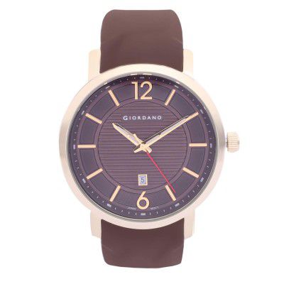 Giordano Analogue Brown Dial Mens Watch