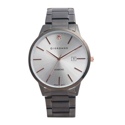 Giordano Analogue Silver Dial Mens Watch