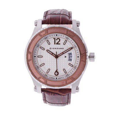 Giordano Analogue White Dial Men Watch