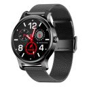Giordano Black Unisex Smart Watch with Bluetooth Voice Calling,1.28” Display, Microphone and Speaker...