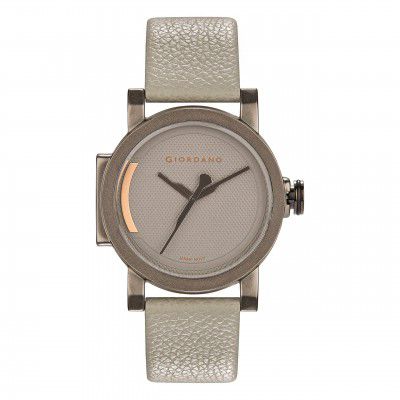 Giordano Dapper Collection Analog Watch for Man Time Hands and Leather Strap Wrist Watches for Men for Casual & Formal Wear - GD-4063