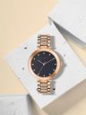 Giordano Eleganza Collection Analog Watch for Women with Crystal-Studded Strap ...