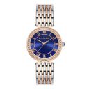 Giordano Eleganza Collection Round Analog Watch for Women, Diamond-Set with Metal Strap Ladies Water Resistant Wrist Watch - A2083...
