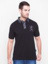 GIORDANO Men Black Polo Collar Slim Fit T-shirt...