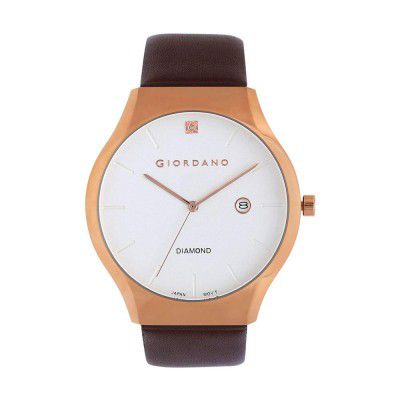 GIORDANO Mens Leather Analogue Watch - GD-1011-03