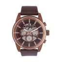 GIORDANO Mens Leather Multi-Function Watch - GD-1051-03 ...