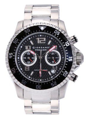 Giordano Multifunction Black Dial Mens Watch
