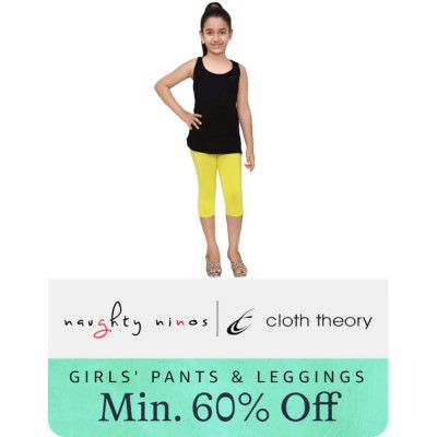 Girl's Pants & Leggings from Naughty Ninos & Cloth Theory @ minimum 60% off