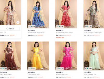 Girls Lehenga Choli from ₹249