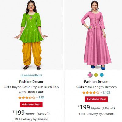 Girls Partywear Dresses at ₹199