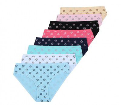 GITGRNTH ( Multicolour Seamless Panties for Women Super Combed Cotton Hipster Printed Panties No Show Mid Waist Briefs Hipster Underwear for Women Ice Silk Invisible Seamless Panties