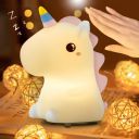 GITGRNTH Silicone Unicorn Night Light for Kids ...