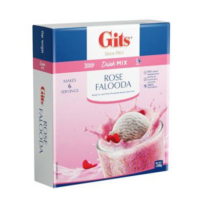 Gits Falooda Mix, Rose, 200g