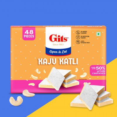 Gits Kaju Katli 500 Gm X 1 Box (48 Pieces)
