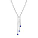 GIVA 925 Silver Blue Lariat Necklace...