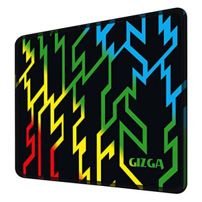 GIZGA essentials (25cm x 21cm Gaming Mouse Pad, Laptop Desk Mat, Computer Mouse Pad with Smooth Mouse Control, Mercerized Surface, Antifray Stitched Embroidery Edges, Anti-Slip Rubber Base